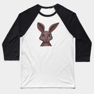 Cute Hare Drawing Baseball T-Shirt